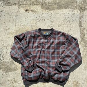 Plaid Windbreaker Jacket